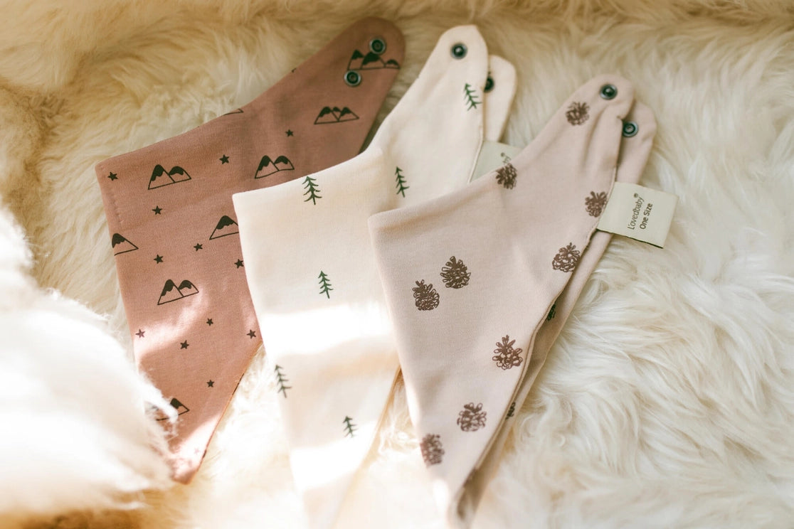 Pine & Peak Organic Bandana Bibs