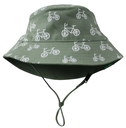 Bike Reversible Organic Cotton Bucket Hat