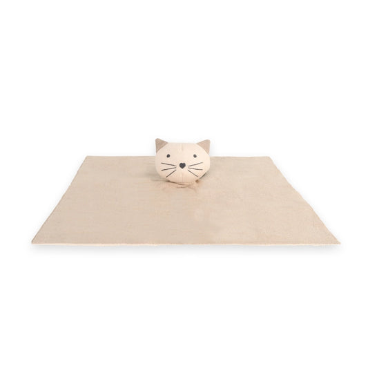 Kitty Cat Organic Baby Lovey Security Blankie