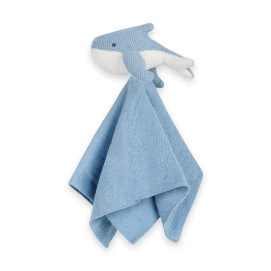 Whale Organic Baby Lovey Security Blankie