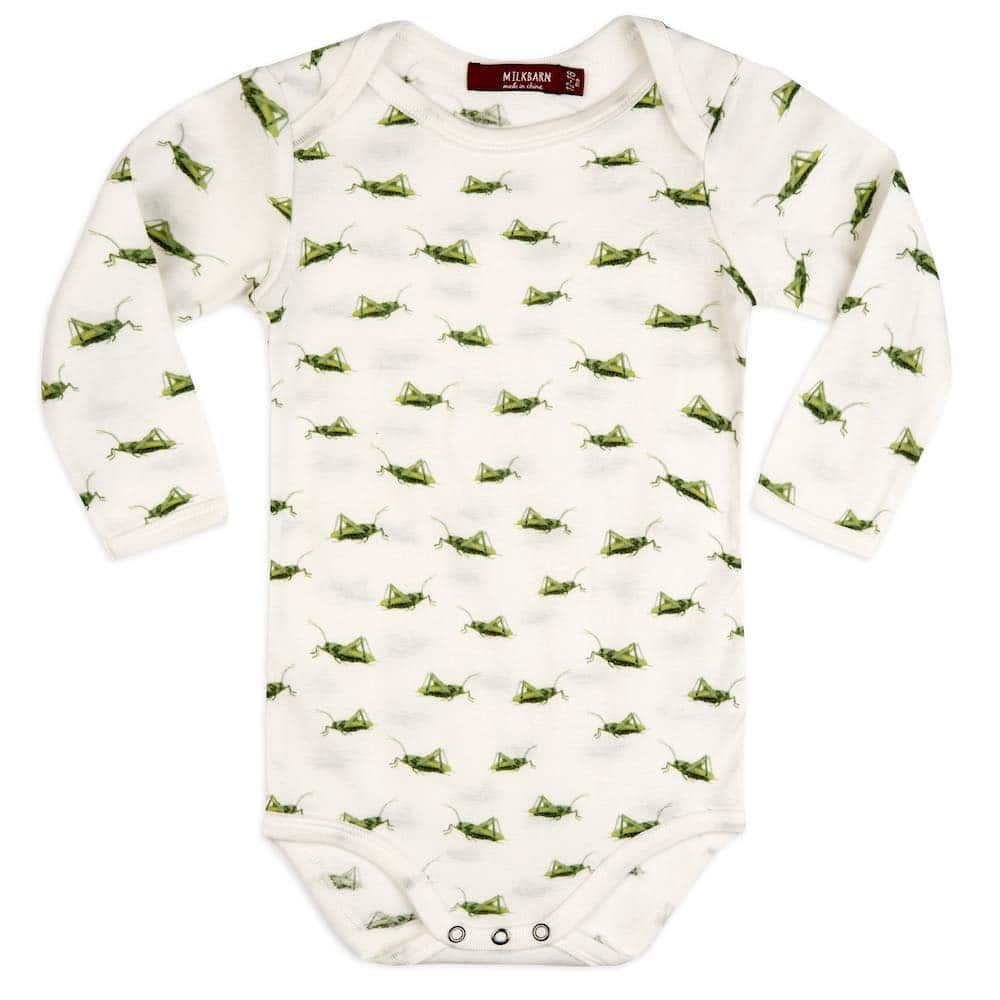 Grasshopper Organic Cotton Long Sleeve One Piece