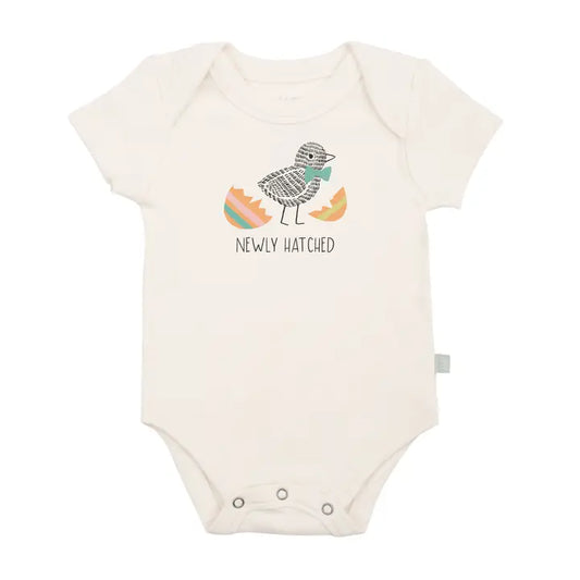 Newly Hatched Organic Graphic Bodysuit