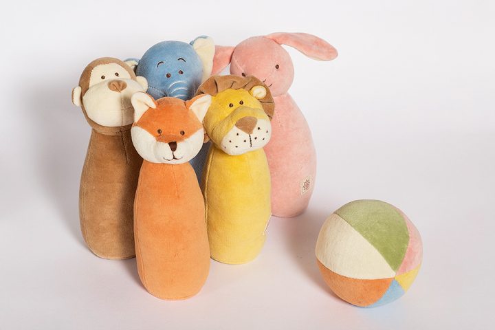 5 Pin Organic Cotton Bowling Set