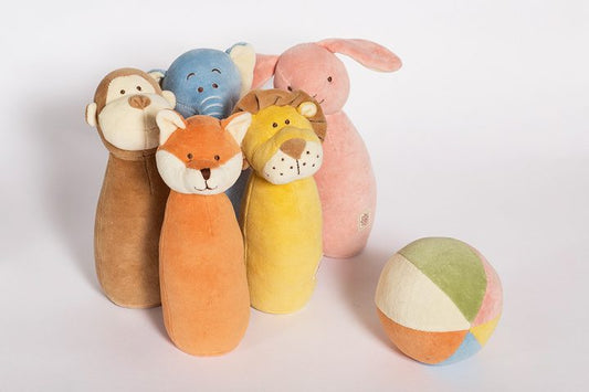 5 Pin Organic Cotton Bowling Set