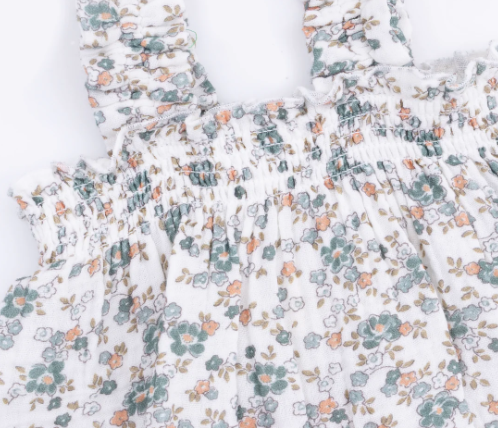 Ruffly Strap Top and Bloomer in Camille Floral