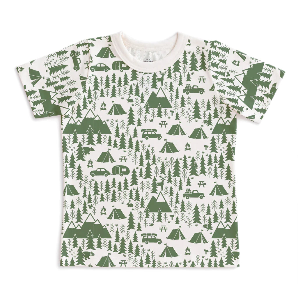 Campground Print Short Sleeve Tee