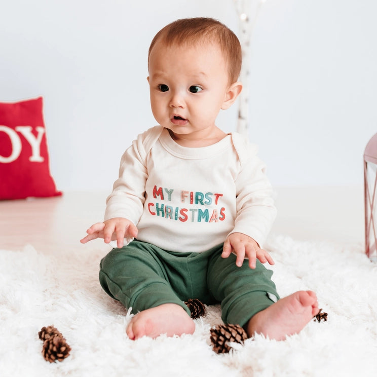 My First Christmas Organic Graphic Bodysuit