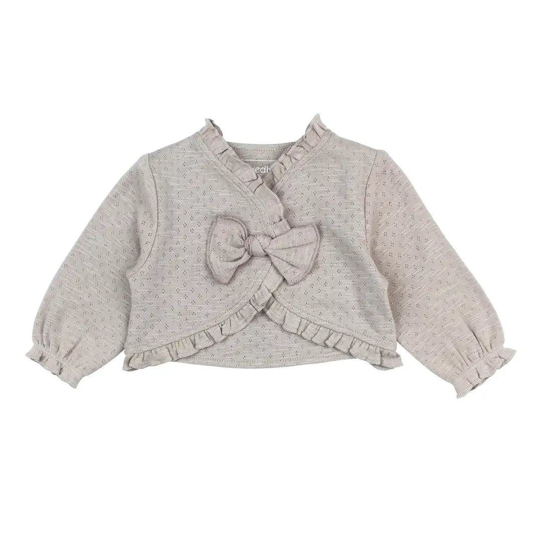 Cloud Pointelle Ruffle Sweater