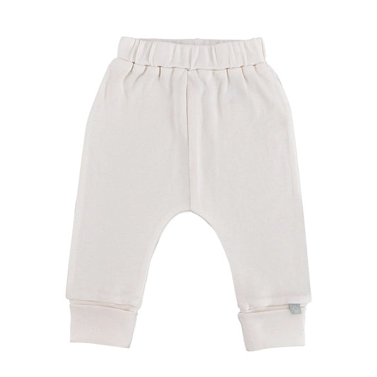 Organic Baby Cuffed Pants Ivory