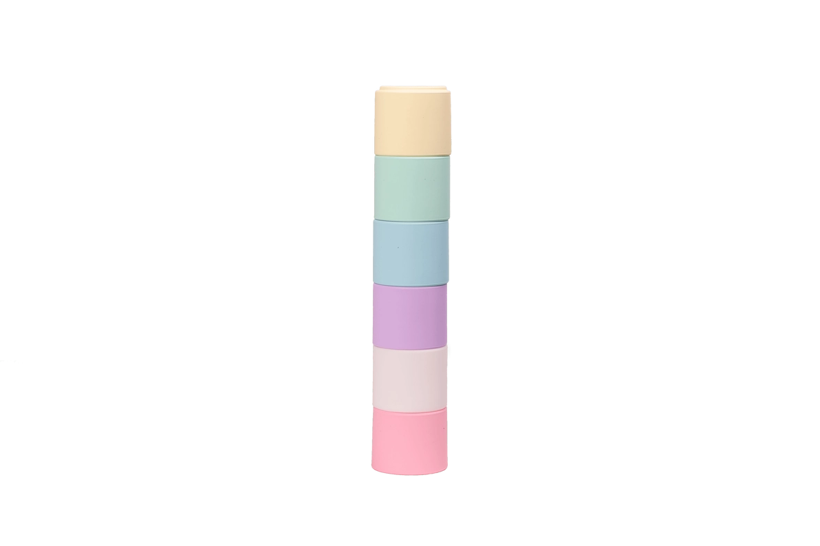 Pastel Stacking Cups Set of 6