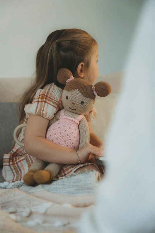 Darlee Knitted Doll & Teether