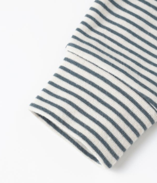 Ocean Micro Stripe Long Sleeve Tee & Drawstring Pant Set
