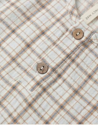 Blue Plaid Zion Shirt & Luca Pant Set