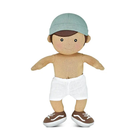Levi Organic Plush Doll in Sage