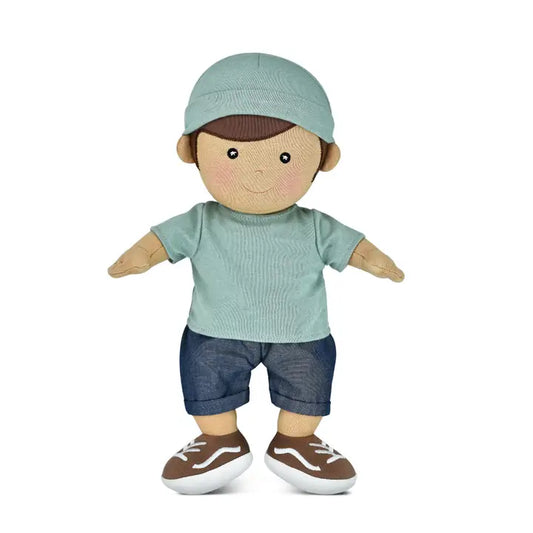 Levi Organic Plush Doll in Sage