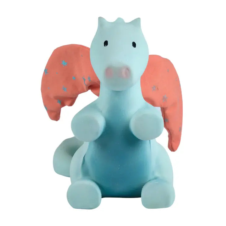 Natural Rubber Dragon Rattle with Crinkle Wings (choice)