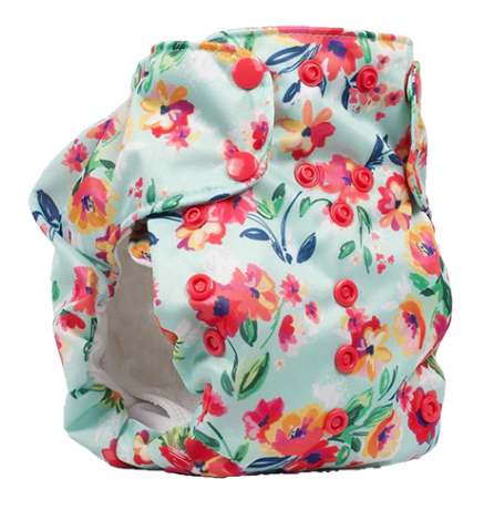 Dream Diaper 2.0 - Aqua Floral