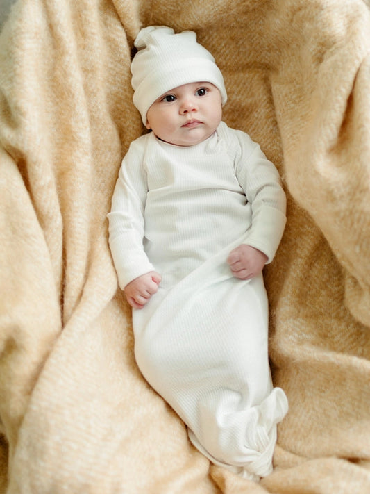 Drop Needle Gown & Hat Set