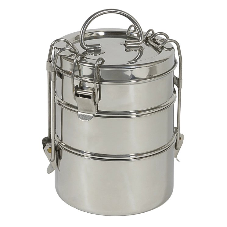 Tiffin 3-Tier Stainless Steel Container
