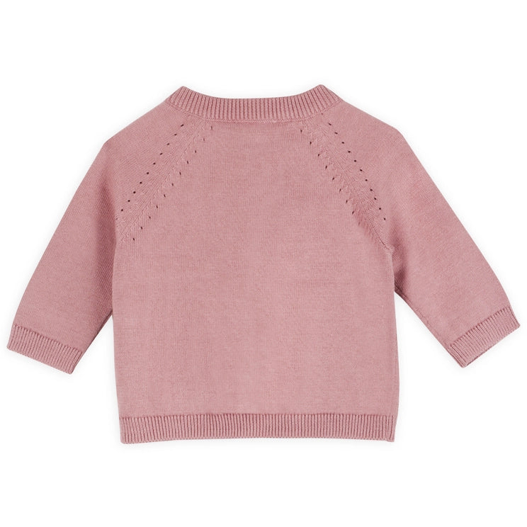 Elephant & Giraffe Embroidered Baby Cardigan Sweater