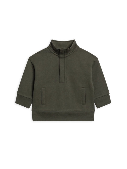 Eunan Fleece Half Zip Pullover Sweatshirt