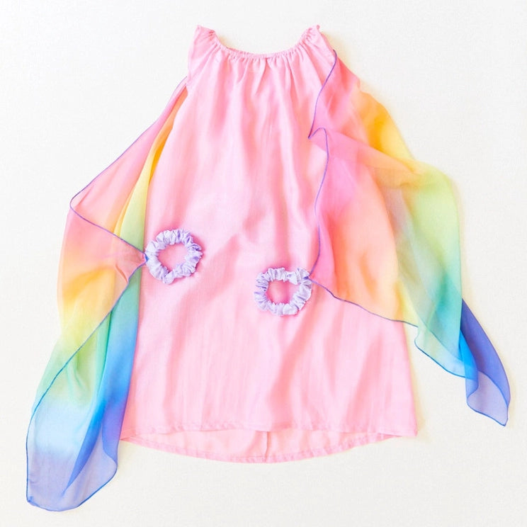 Rainbow Fairy Dress Pink STORK Organic Baby Rainbow Fairy Dress Pink STORK Organic Baby