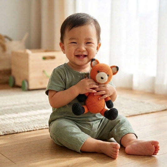 Organic Cotton Fox Rattle