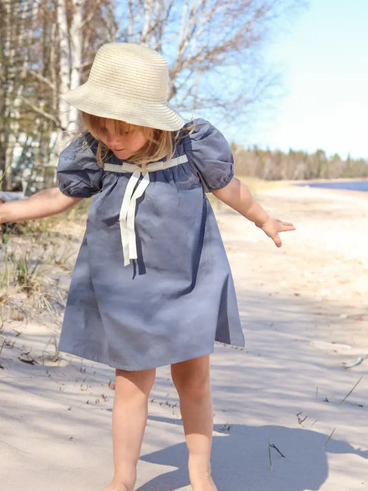 Poppy Puff Sleeve Dress with Bloomers