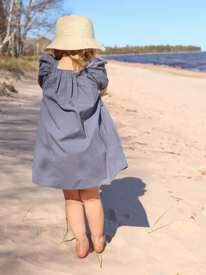 Poppy Puff Sleeve Dress with Bloomers
