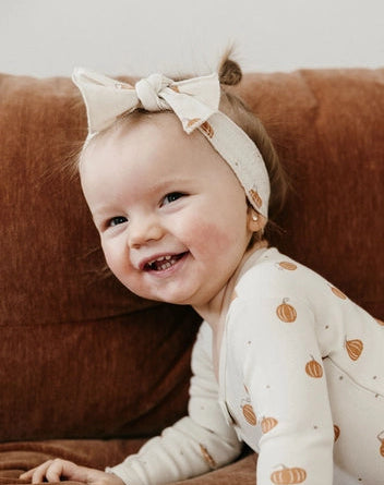Pumpkin Spice Organic Smocked Headband
