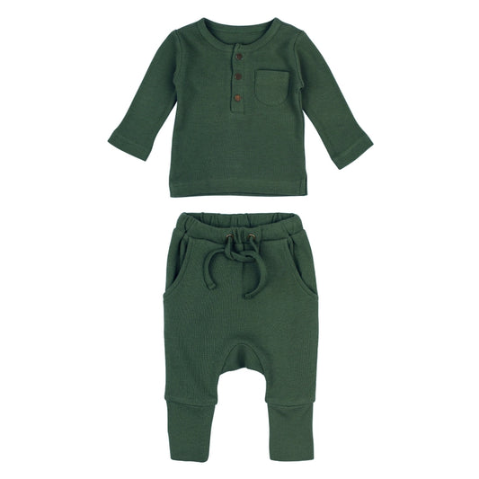 Organic Thermal Henley & Jogger Set