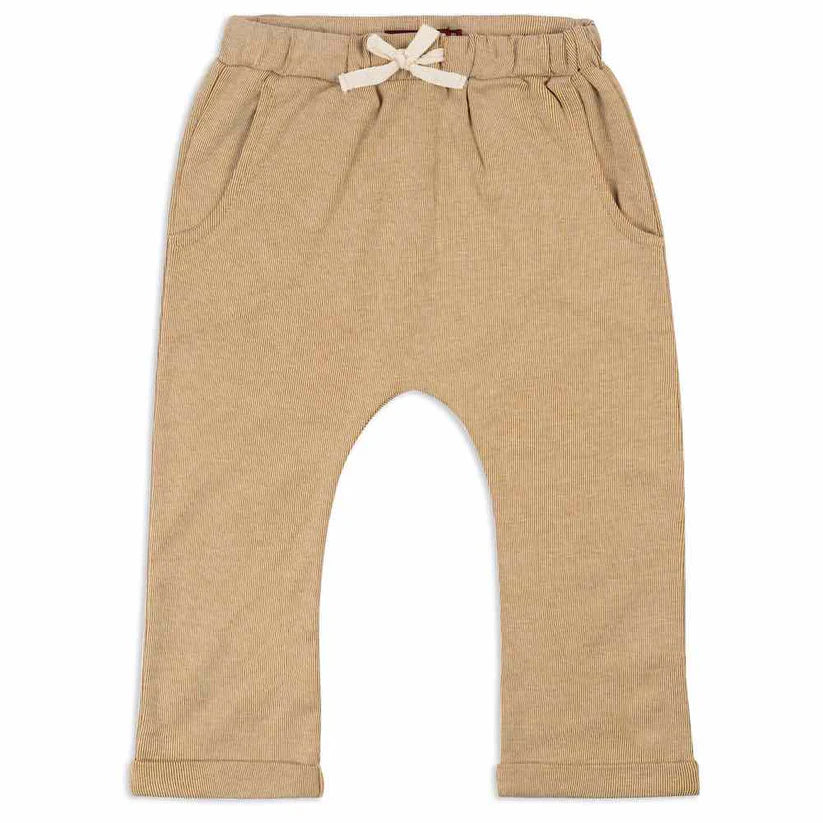 Rust Pinstripe Baby Jogger Pants