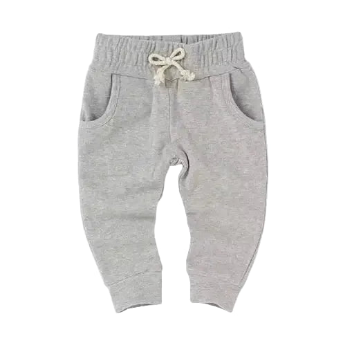 Heather Grey Organic Joggers