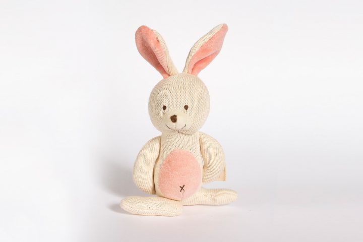 Organic Knitted Bunny Teether