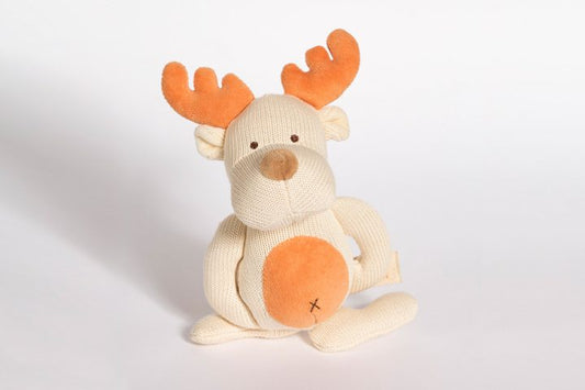 Organic Knitted Moose Teether