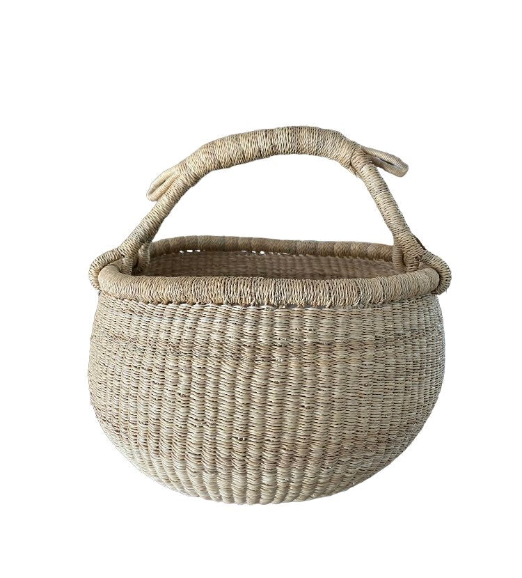 Natural Handmade Bolga Baskets