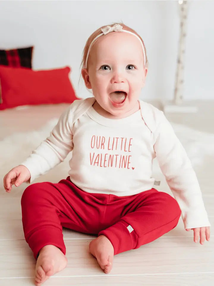 Little Valentine Graphic Long Sleeve Bodysuit