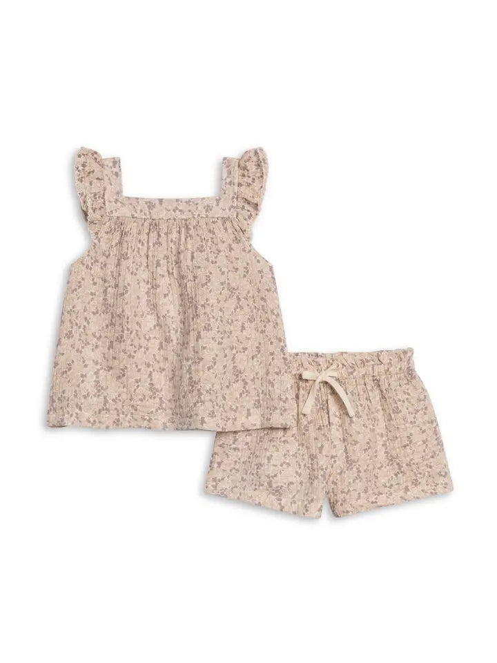 Louise Muslin Tank & Short Set in Vionna Floral
