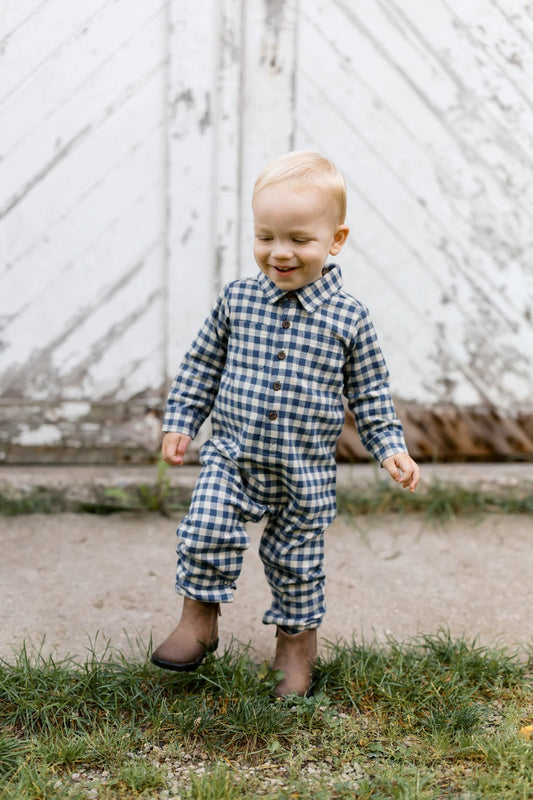 Mishka Flannel Lined Collar Romper