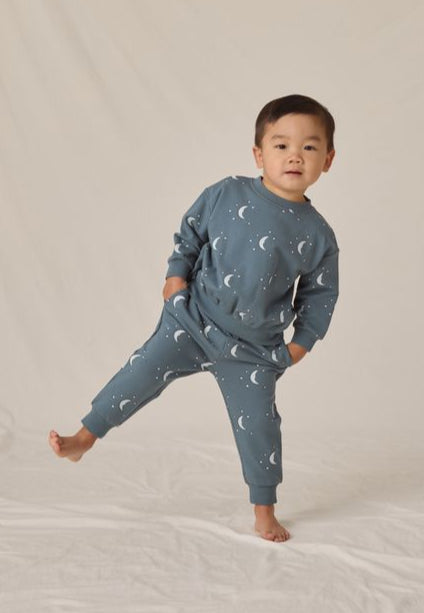 Relaxed Fleece Silver Moons Sweatshirt Set