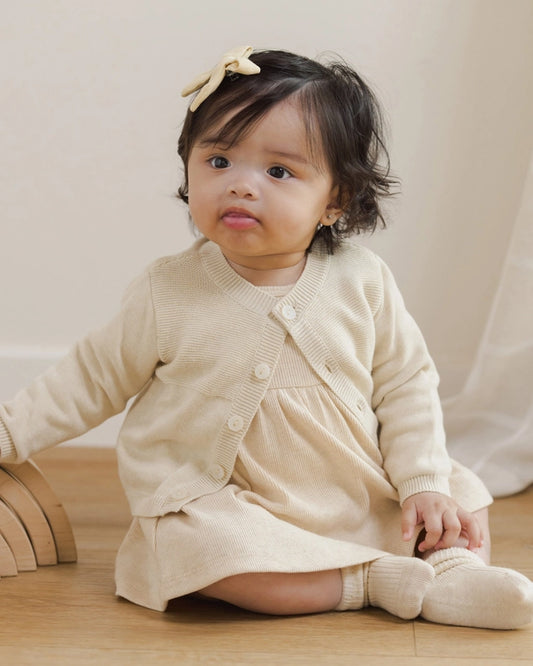 Heathered Natural Knit Cardigan