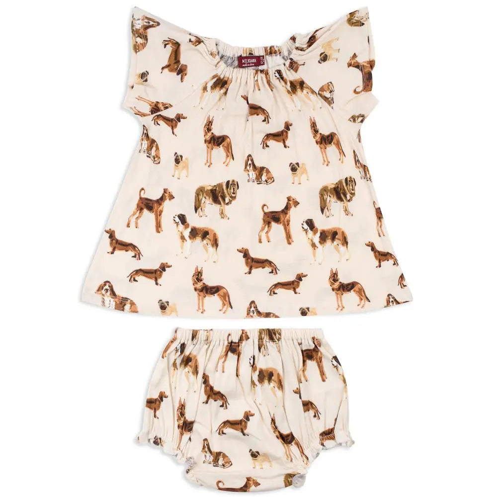 Natural Dog Organic Cotton Dress & Bloomer Set
