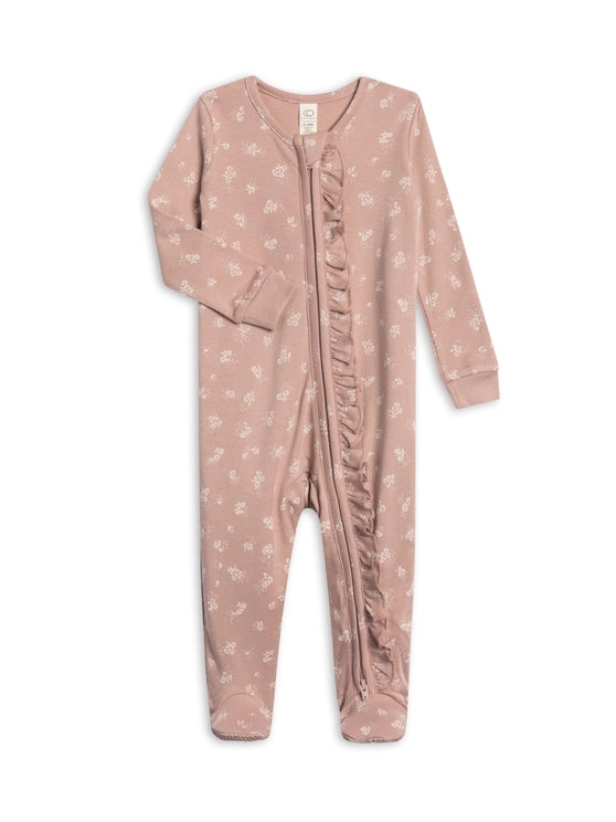 Neve Ruffle Zipper Sleeper in Ophelia Floral