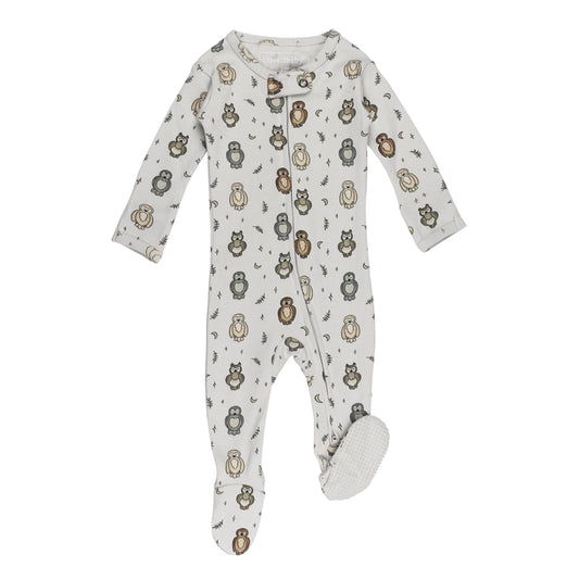 Owl Hoo? 2-Way Zipper Footie