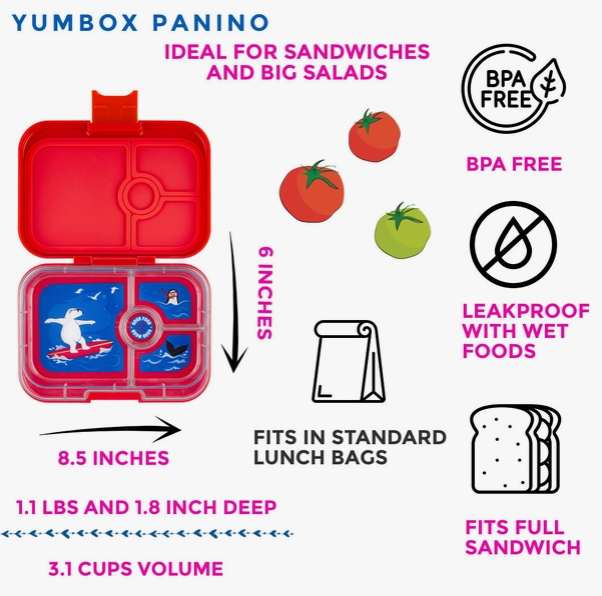 YumBox Panino Roar Red