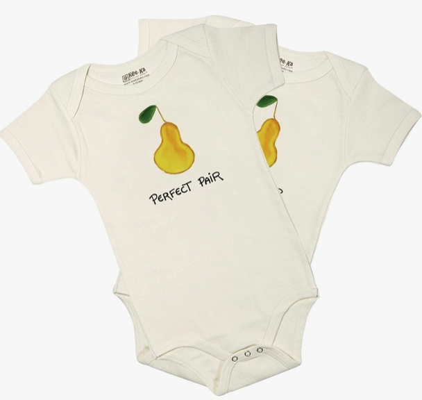 Perfect Pair Organic Cotton Bodysuit Twin Set