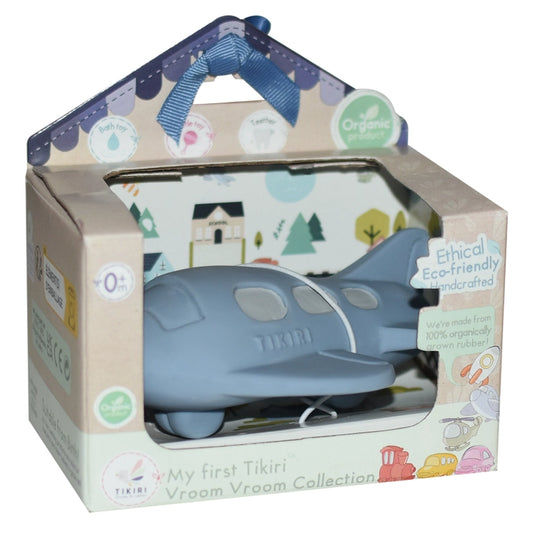 Plane Organic Natural Rubber Teether & Rattle