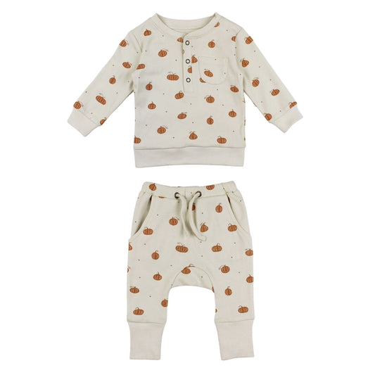 Pumpkin Spice Organic Henley & Jogger Set