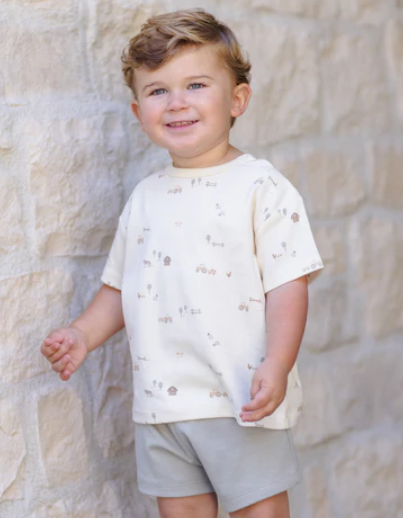 Boxy Tee + Play Short Set Farm
