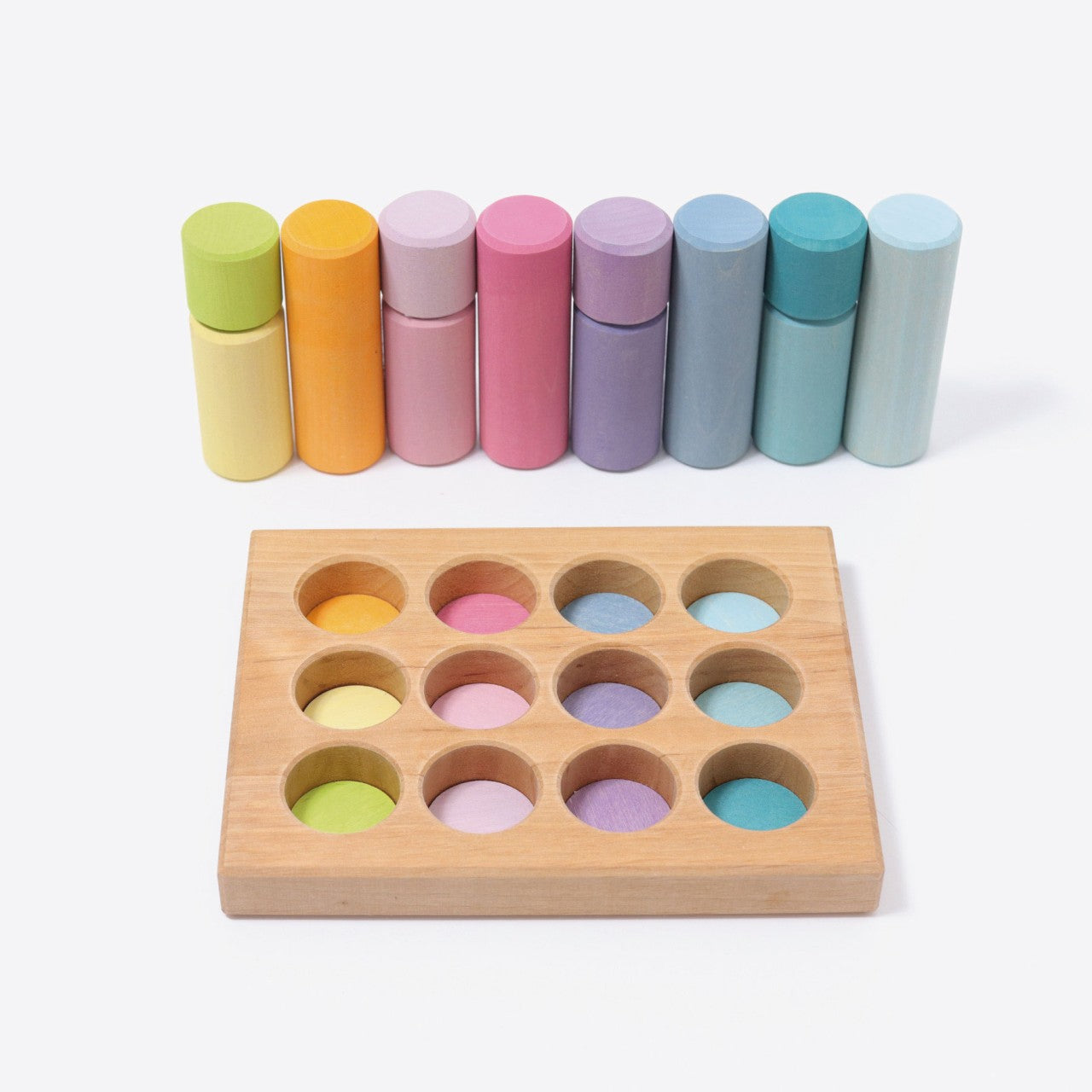 Small Pastel Rollers Stacking Game